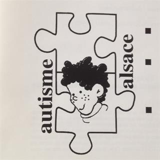 Logo de l'association Autisme Alsace vers 2000, fonds 226 J (Michèle Larchez), en cours de classement. © Archives départementales du Bas-Rhin