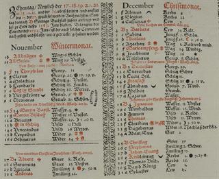 Introduction du calendrier grégorien dans l'évêché de Strasbourg, 1583. ADBR, 12 J 1524. © Archives départementales du Bas-Rhin.