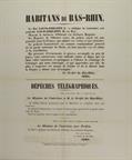 Proclamation du préfet du Bas-Rhin le 25 février 1848, ADBR 3 M 70 - © Archives départementales du Bas-Rhin