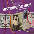 Affiche de l'exposition "Histoire de vies, généalogie", conçue par l'agence Pied à coulisse. 