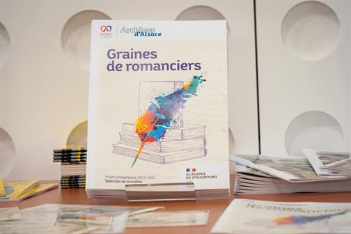 Cérémonie de clôture du projet pédagogique Graines de romanciers aux Archives de Strasbourg